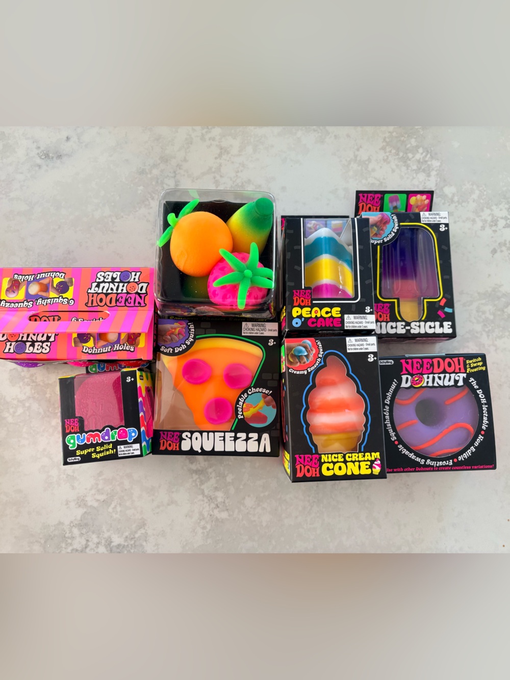 🍕🍦🍩🍰🍓🍊🍌NeeDoh foodie lovers dream bundle of 8! - Picture 2 of 2